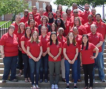 LTSC Staff group shot on steps