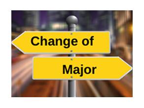 Change of Major sign